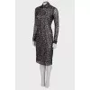 Dress with fitted lace