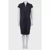 Black pleated dress