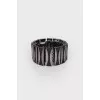 Two-tone metal bracelet