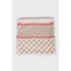 Scarf with branded print