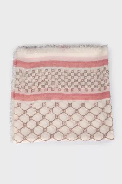 Scarf with branded print