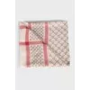 Scarf with branded print