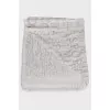 White printed scarf