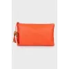 Red tassel clutch 