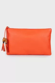 Red tassel clutch 
