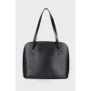 Vintage bag Lussac Epi Leather Noir