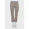 Abstract print trousers