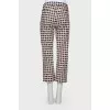 Abstract print trousers