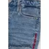 Shorts with raw edges
