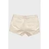 Milk leather shorts