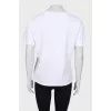 White T-shirt with brand logo