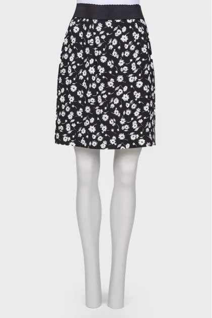 Floral print skirt