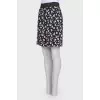 Floral print skirt
