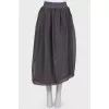 Gray skirt with sequins