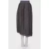 Gray skirt with sequins