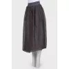 Gray skirt with sequins