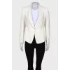 Milk jacket with a button