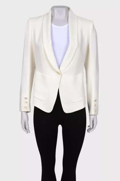 Milk jacket with a button