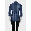 Blue checked shirt