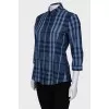 Blue checked shirt