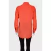 Coral shirt with pockets