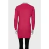 Pink Print Hoodie Dress