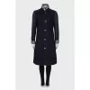 Coat with raw seams