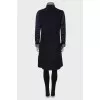 Coat with raw seams