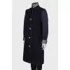Coat with raw seams