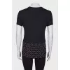 T-shirt with chains at the hem