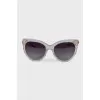 Sunglasses with transparent frames