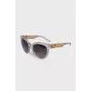 Sunglasses with transparent frames