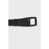 Black leather belt