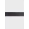 Black leather belt