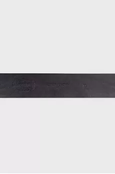 Black leather belt