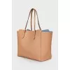 Swing Two Tone Beige and Blue Shopper bag