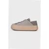Sneakers with chunky soles