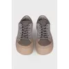 Sneakers with chunky soles