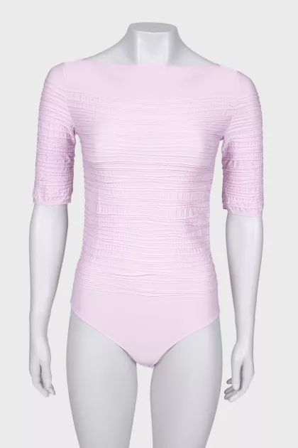 Pink bodysuit with tag