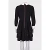Black dress with white collar and cuffs