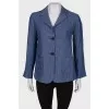 Linen jacket with pockets