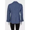 Linen jacket with pockets