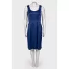 Silk blue dress