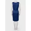 Silk blue dress