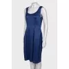 Silk blue dress