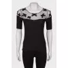 Black mesh T-shirt