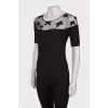 Black mesh T-shirt