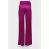 Purple trousers with stripes