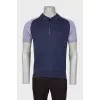 Men's zip polo shirt