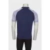 Men's zip polo shirt
